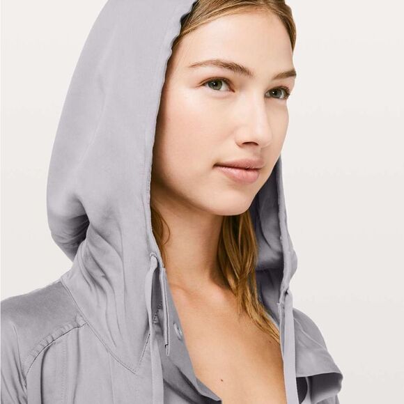 LULULEMON City Stroll Jacket Silverscreen Pastel Colour Womens 4 - Picture 5 of 9